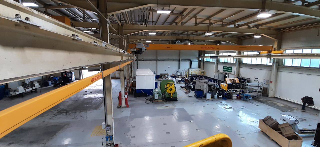 Монтаж мостового крана на г/п 3,2 т и троллейного шинопровода компании Konecranes.