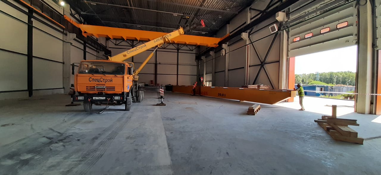 Монтаж мостового крана